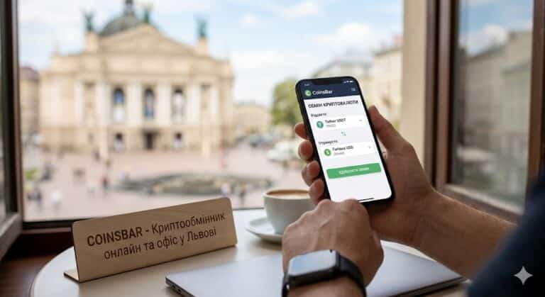 Обмін криптовалюти Львів чому CoinsBar — ідеальний вибір для швидкого та вигідного обміну