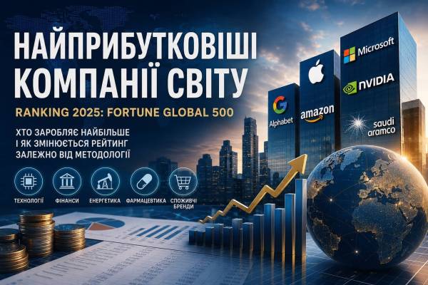 Найприбутковіші світові компанії 2025 року (Топ-100): рейтинг Fortune Global та аналітика від Statista 3