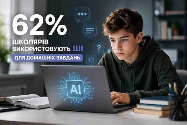 Штучний інтелект у навчанні: 62% школярів вдаються до ШІ для виконання домашніх робіт 9 Штучний інтелект у навчанні: 62% школярів вдаються до ШІ для виконання домашніх робіт 9
