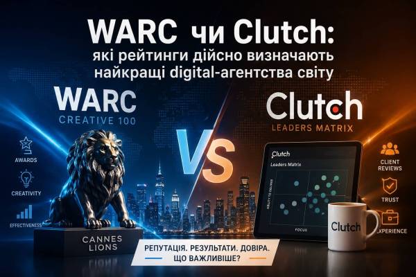 WARC чи Clutch: які переліки справді визначають найвищі digital-агентства планети 17 WARC чи Clutch: які переліки справді визначають найвищі digital-агентства планети 17