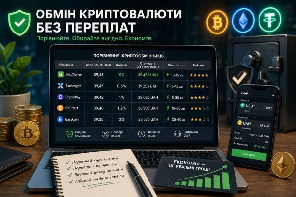 Криптообмінники: рейтинг, що допоможе заощадити на комісіях