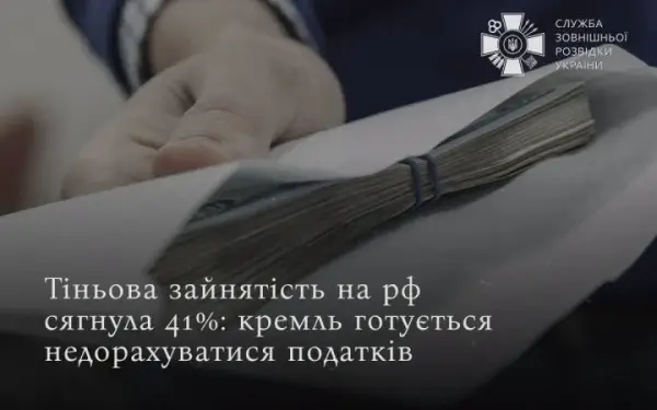 Тіньова зайнятість у Росії злетіла до 41%