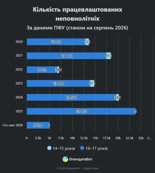Підліткова зайнятість в Україні: статистика за 2026 рік та регіональні лідери