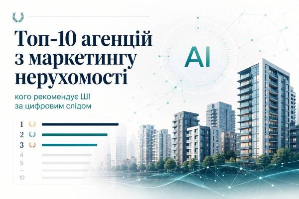 Штучний інтелект назвав топ-10 агентств нерухомості за їхнім цифровим слідом