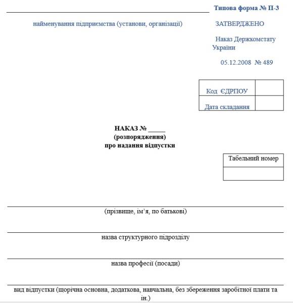 Відпустка: як оформити належним чином