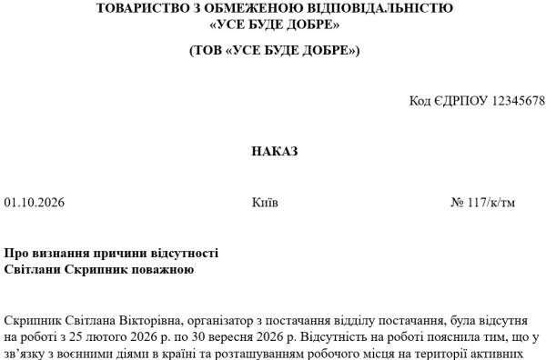Пояснення причин відсутності на роботі: нова норма 4 Пояснення причин відсутності на роботі: нова норма 4