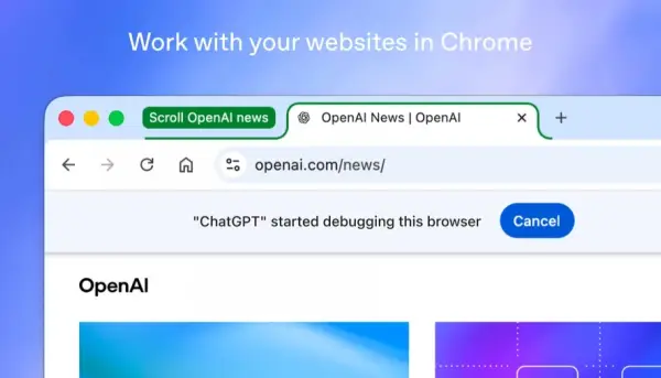 ChatGPT візьме під контроль ваші вкладки Chrome